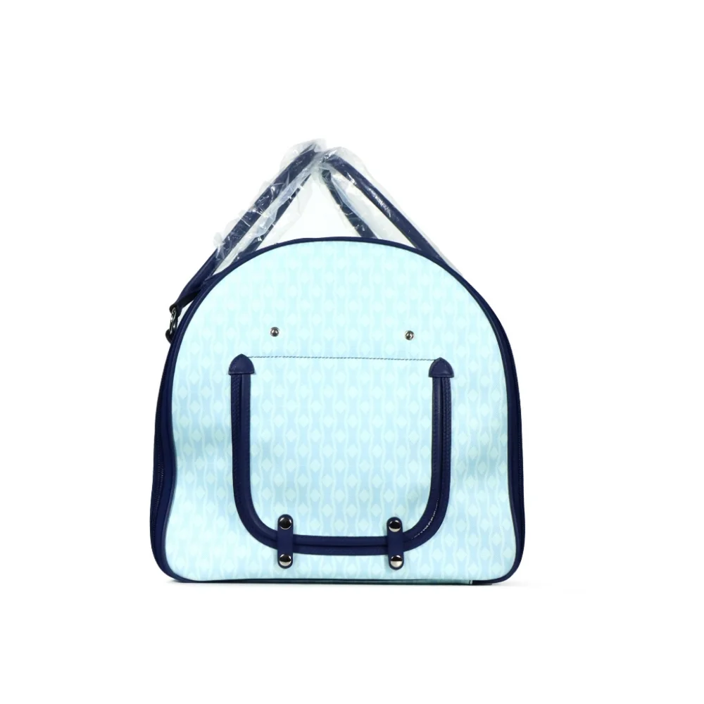 M.A.M.A. Crown Collection - Pet Carrier Luxury Baby Blue Bag